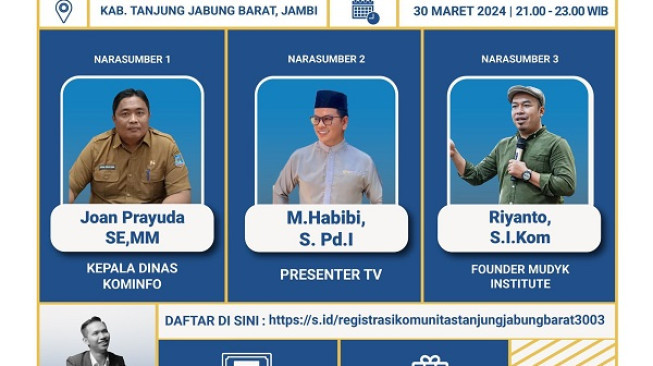 Diskusi ”Chip In” Kominfo di Tanjung Jabung Barat, Berbagi Tips Jadi Warganet Berakhlak Mulia